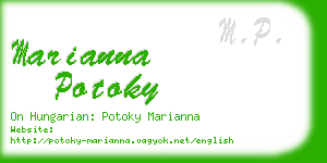 marianna potoky business card